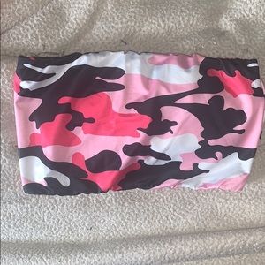 Camo tube top
